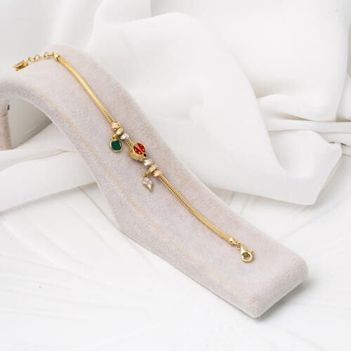 Figürlü 14 Ayar Altın Çocuk Bilekliği