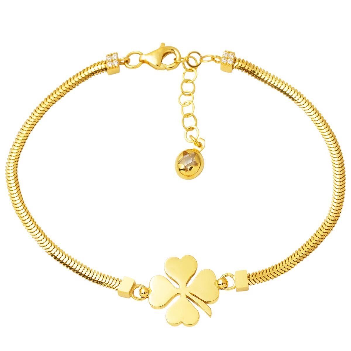 Yonca 14 Ayar Altın Bileklik