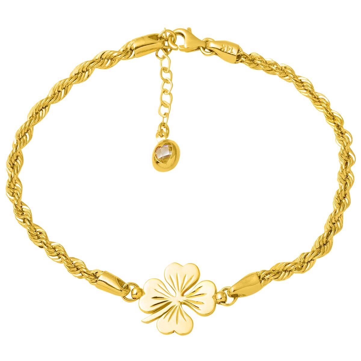 Yoncalı 14 Ayar Altın Bileklik