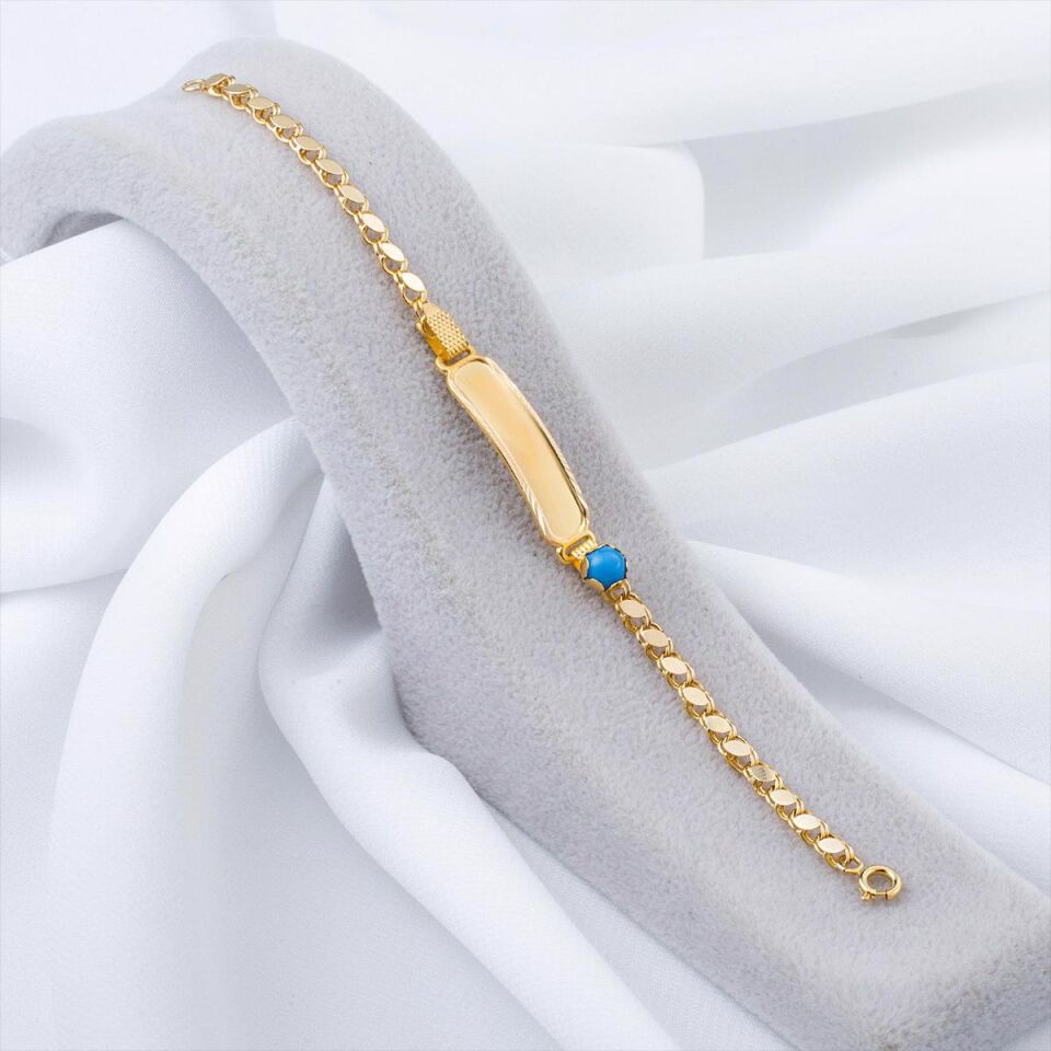 İsimlikli 14 Ayar Altın Bebek Bilekliği