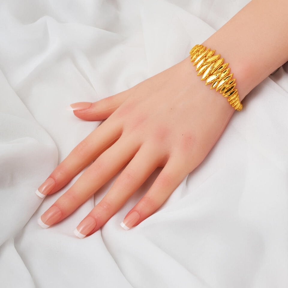 Yaprak Tasarım Ajda Altın Takı Seti