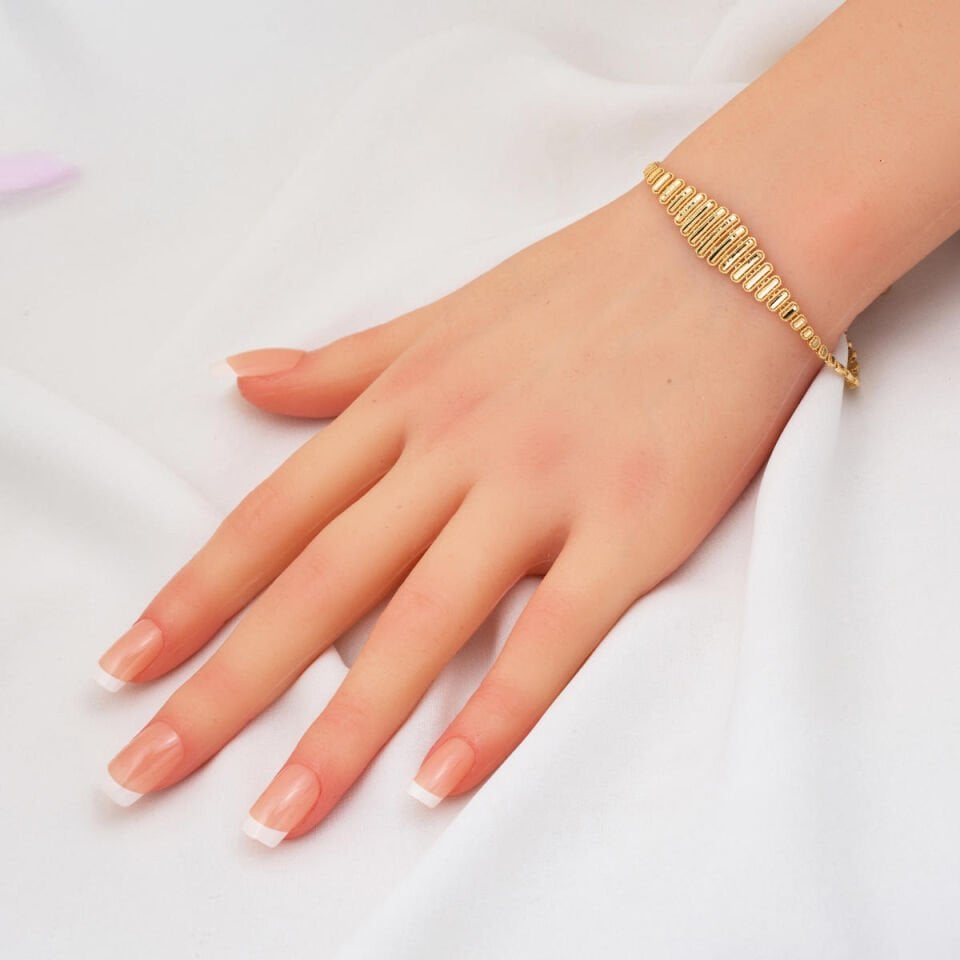 Kleopatra 14 Ayar Altın Taşsız Takı Seti