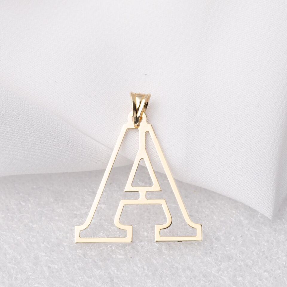 A Harfi Altın Kolye Ucu