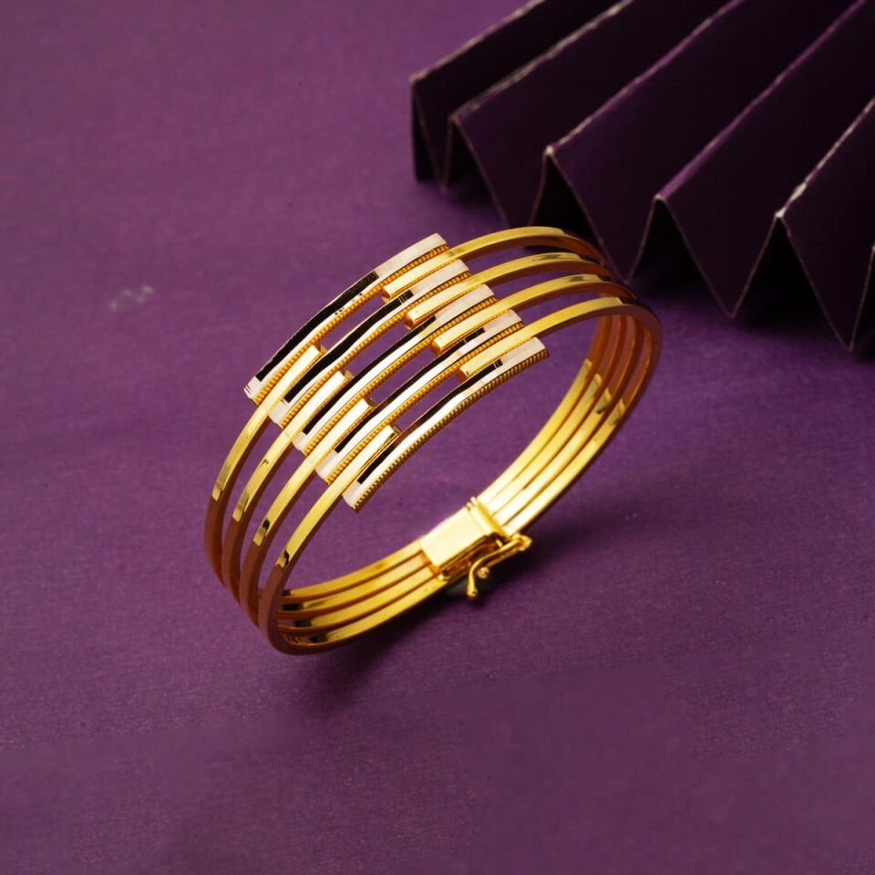 Ajda Model 5'li Kaburga Altın Kelepçe Bileklik