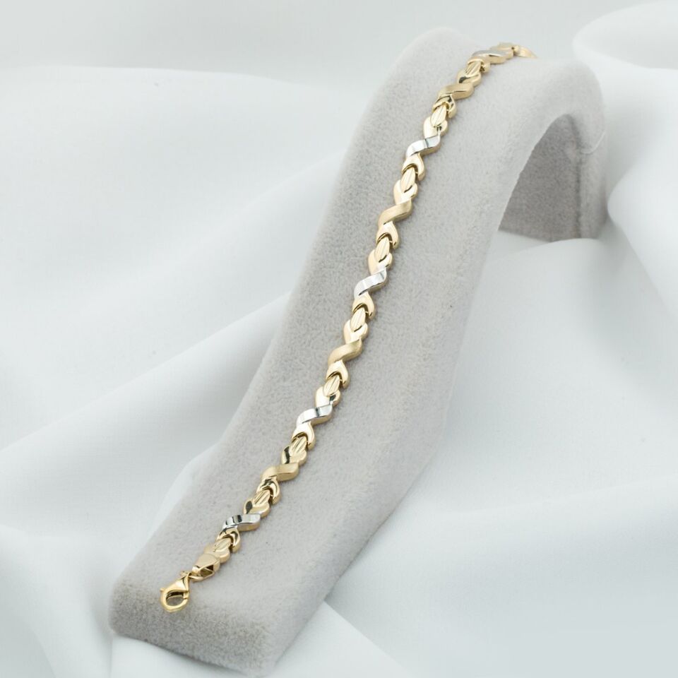 2 Renkli Taşsız Altın Bileklik