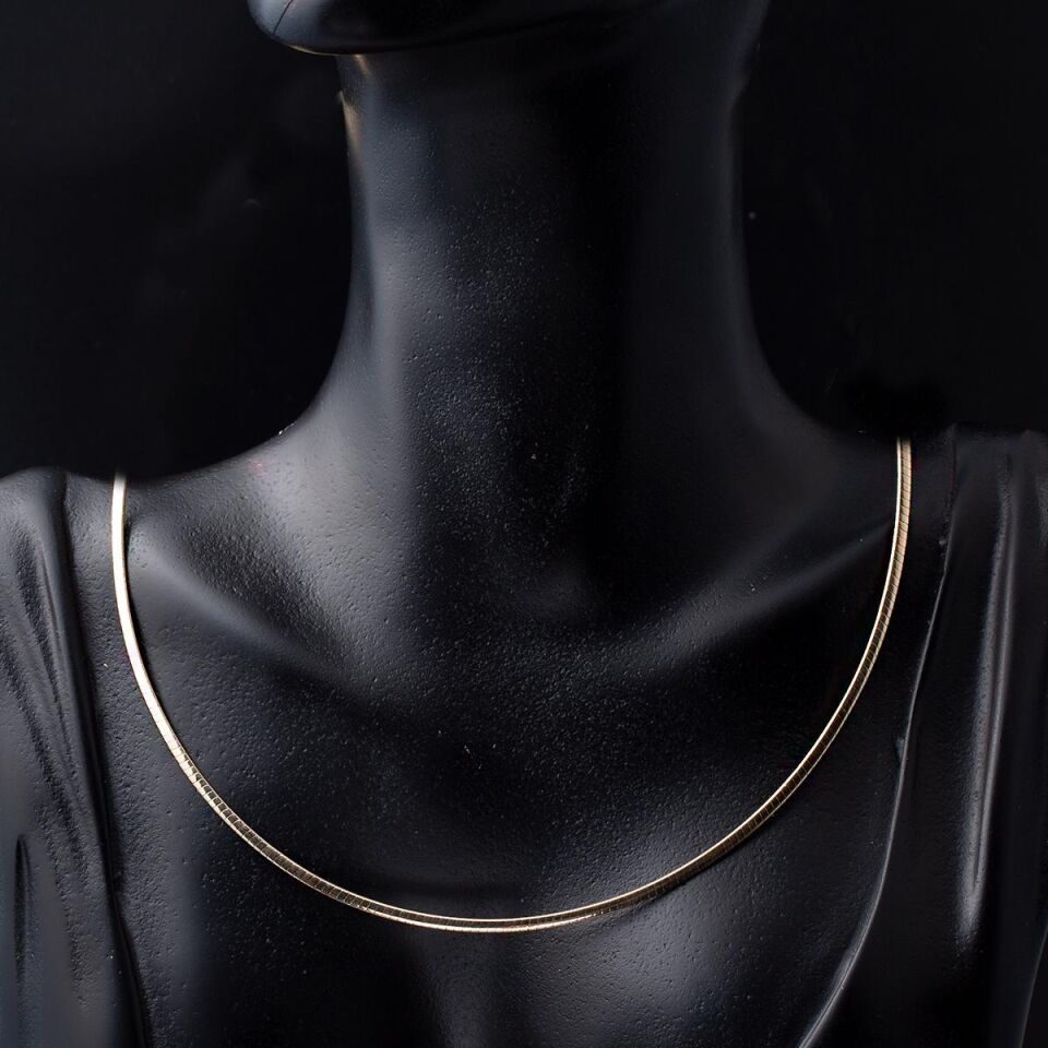 Kleopatra 14 Ayar Altın Çift Yönlü Zincir