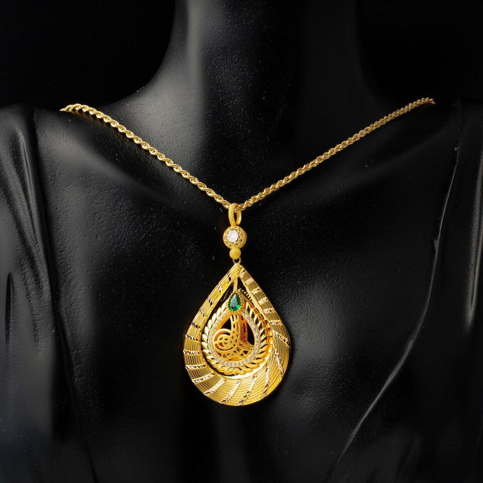 Damla Tuğralı 14 Ayar Altın Kolye