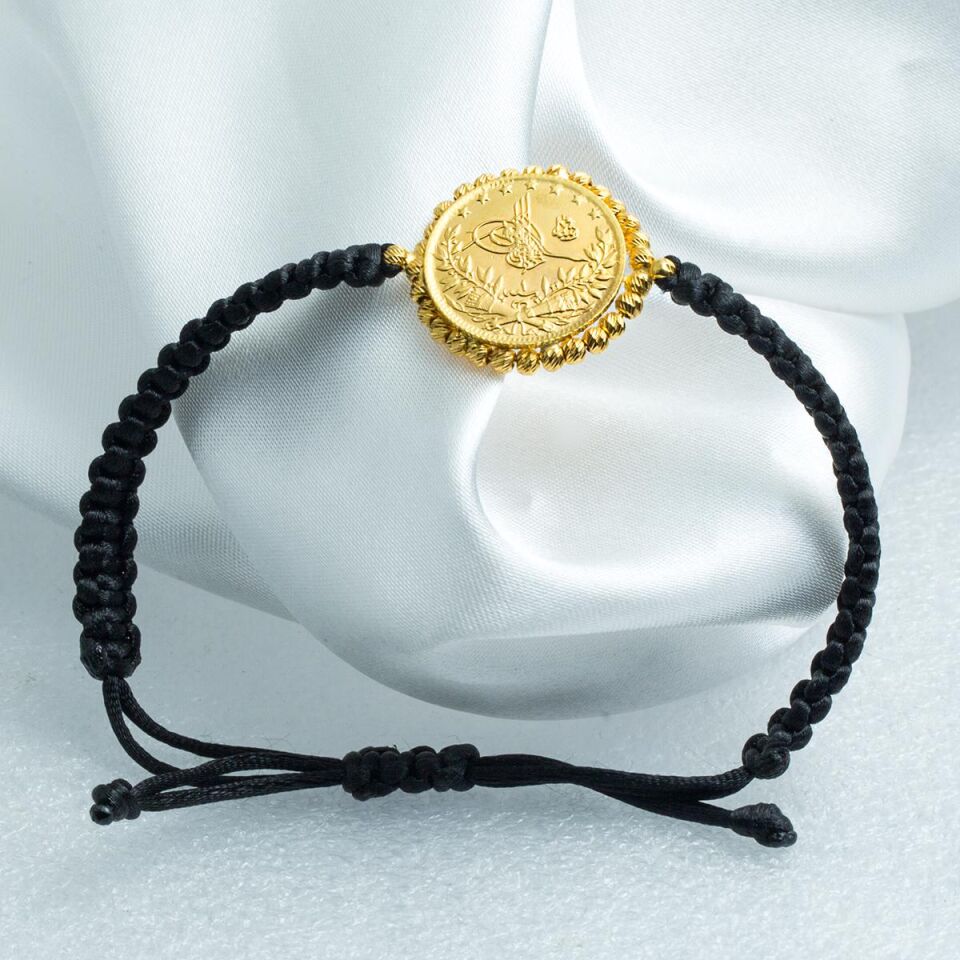 Toplu Yarım Reşatlı İpli 22 Ayar Bileklik