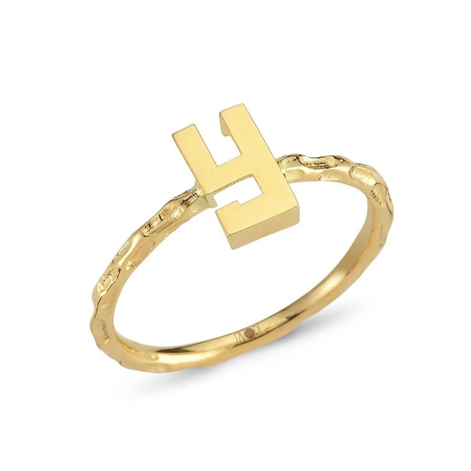 Harf Altın Yüzük (Bütün Harfler Üretilir)