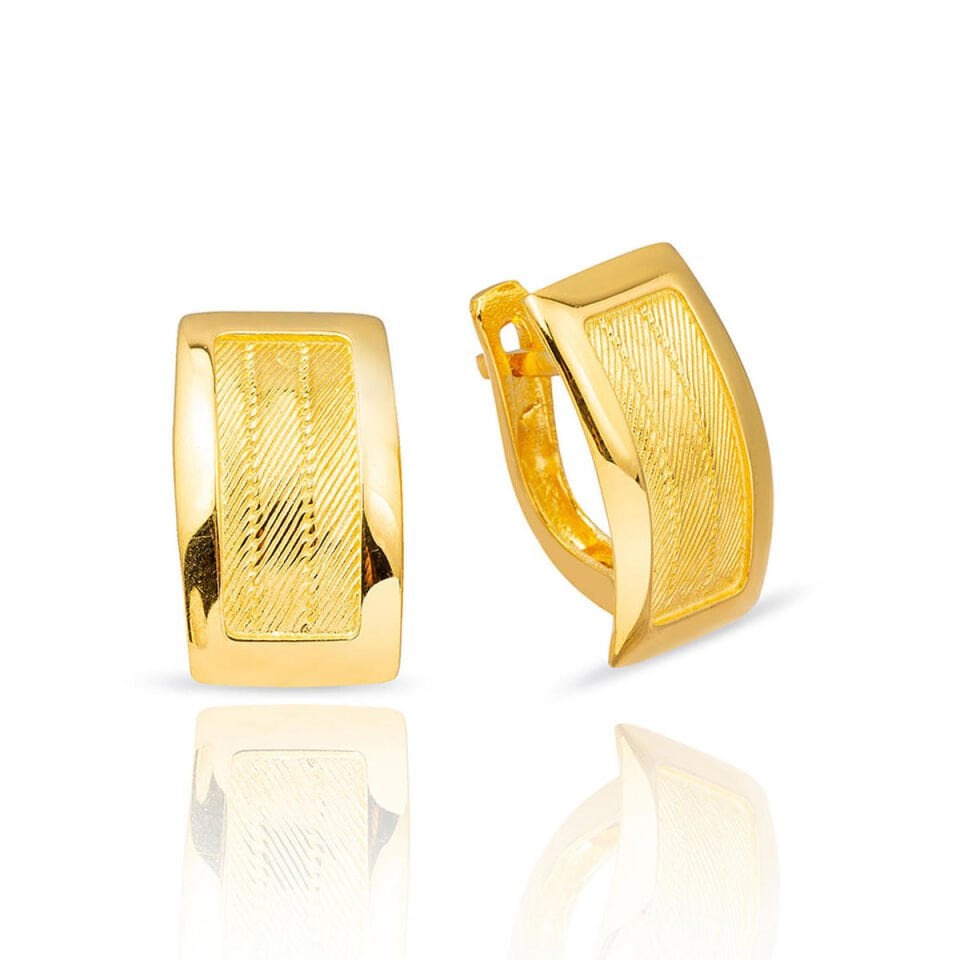 Trabzon Hasır Gümüş Küpe