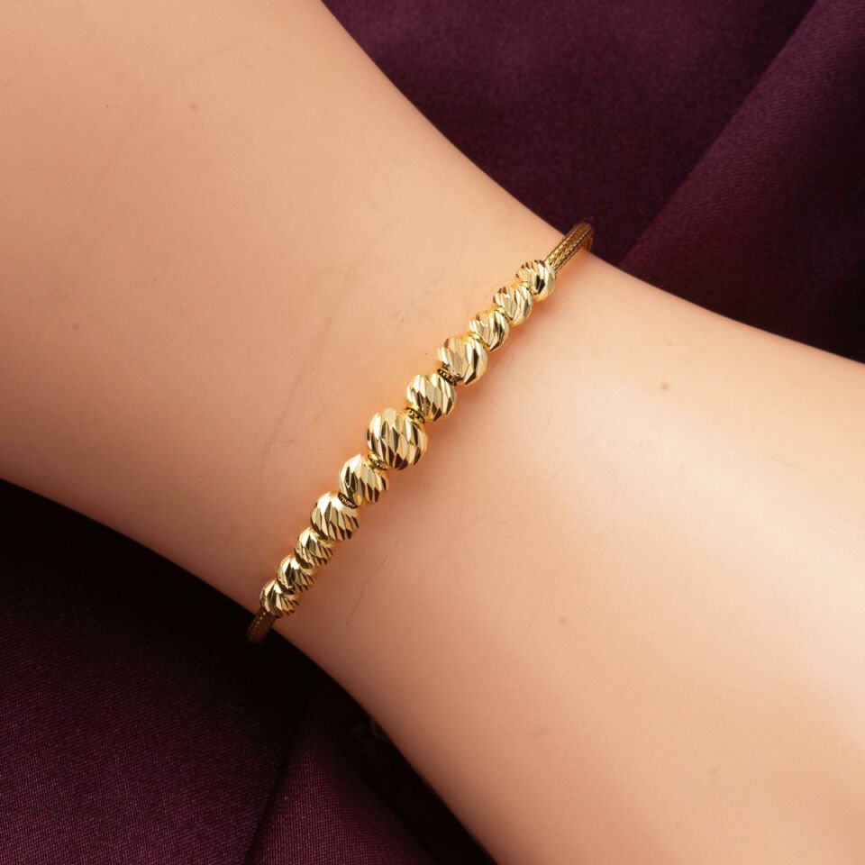Örgü Zincirli Dorika Altın Bileklik