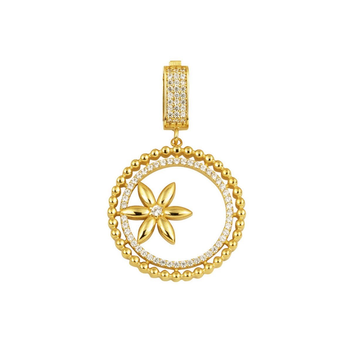 Açelya Çiçeği 14 Ayar Altın Kolye Ucu