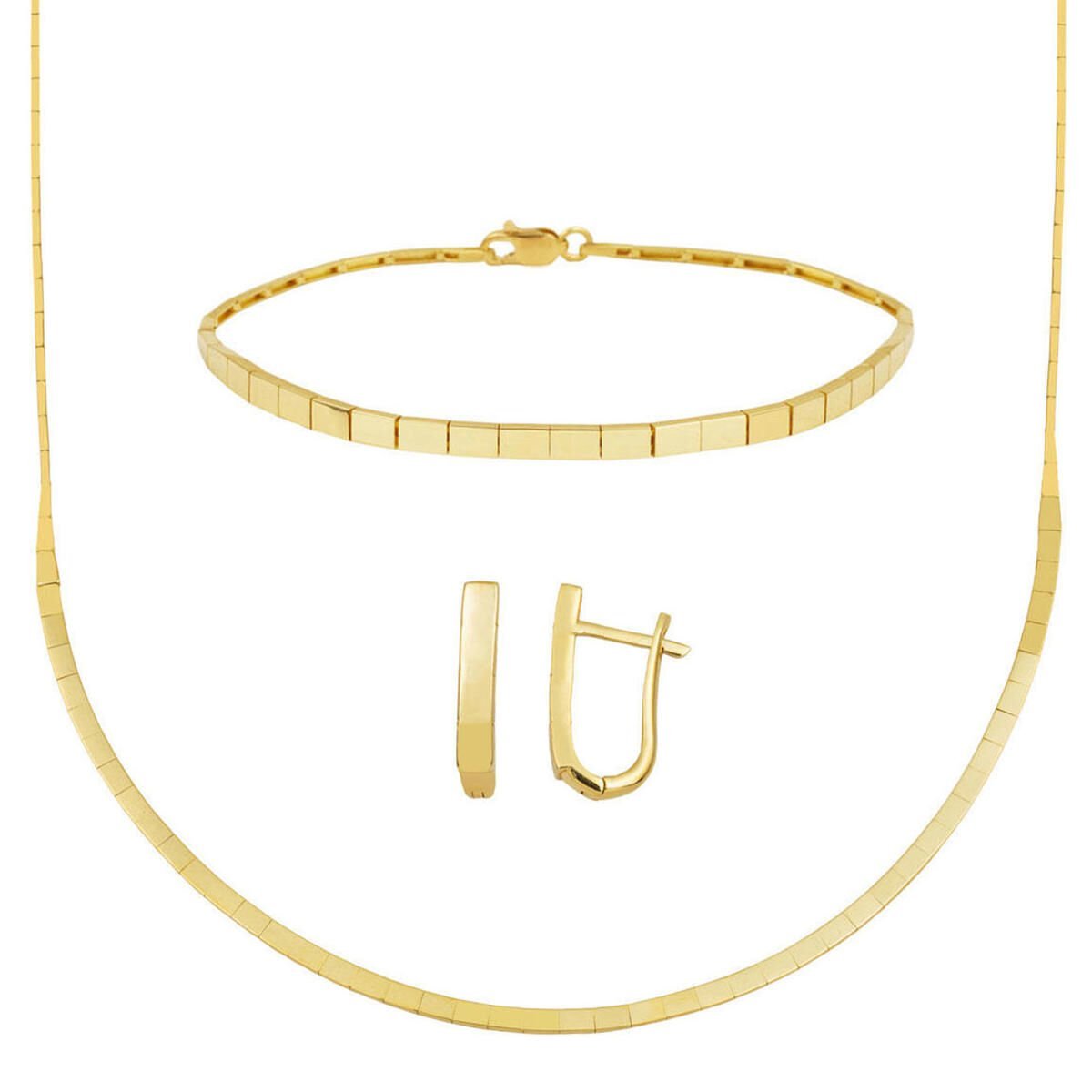 Dolunay Taşsız Suyolu Altın Düğün Seti