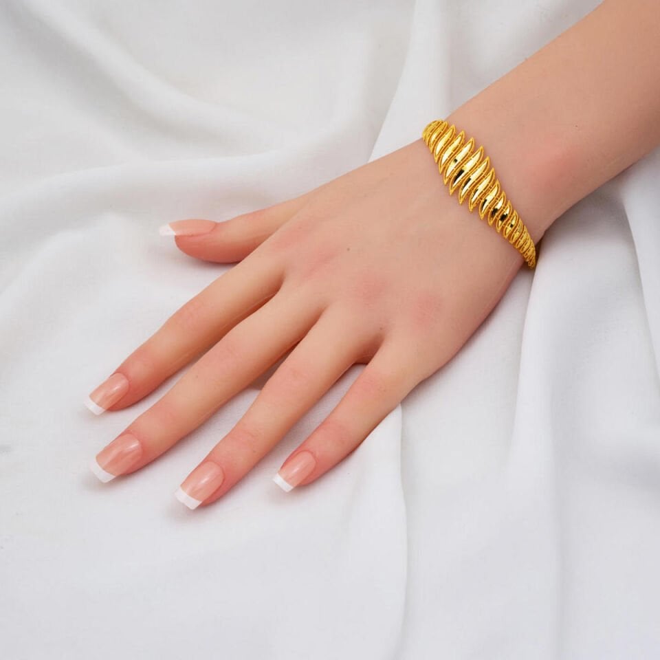 Taşsız 14 Ayar Altın Düğün Seti