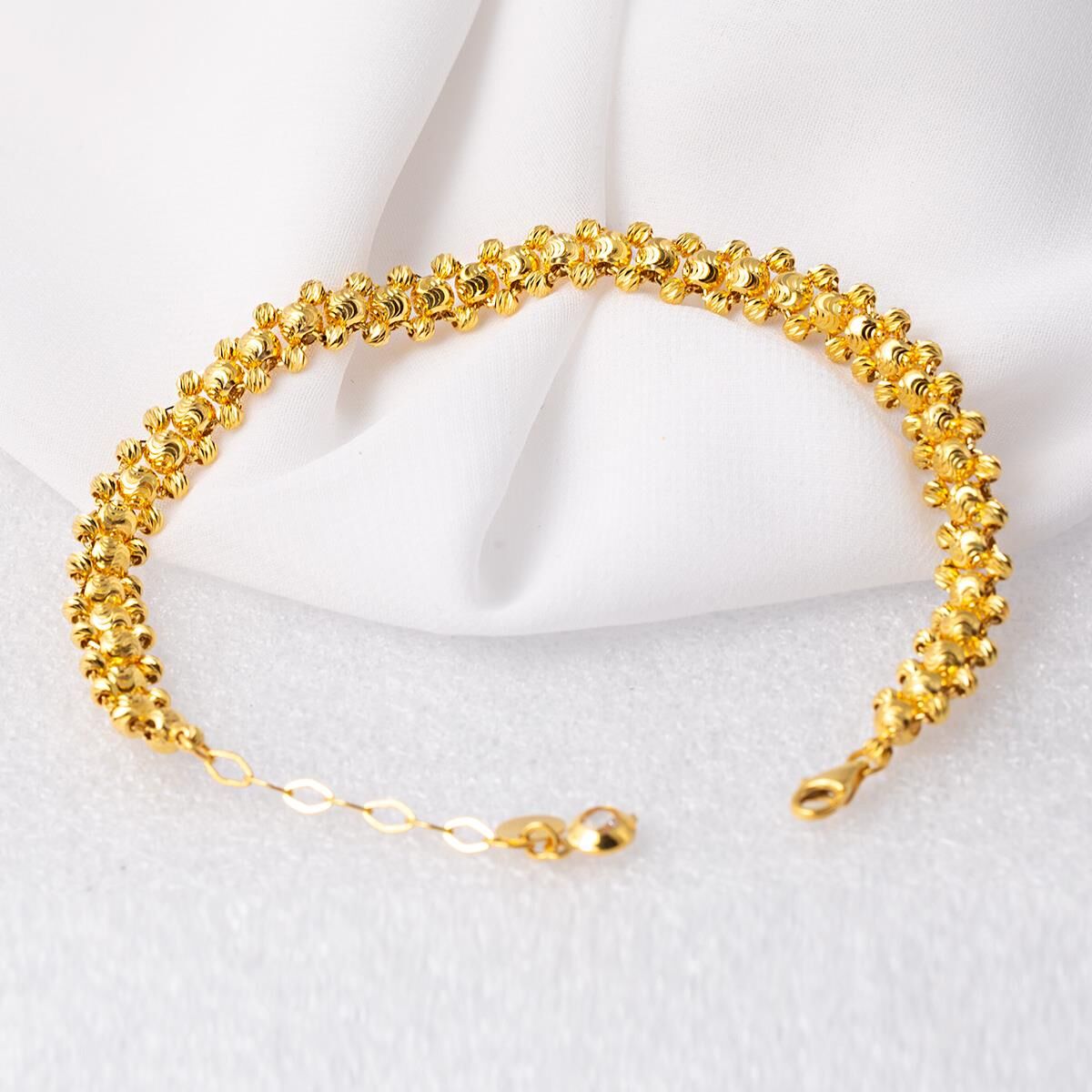 Sıralı Toplar Dorika Altın Bileklik