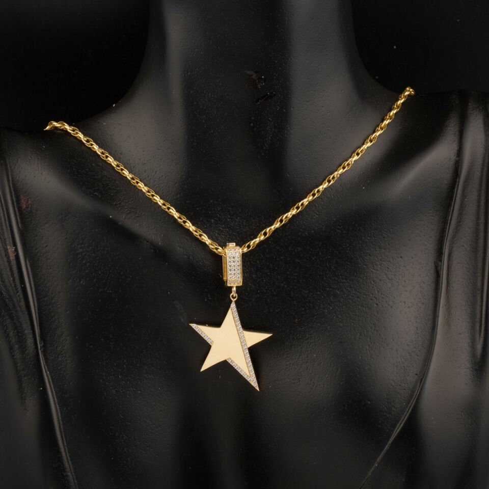 Yıldız Tasarım 14 Ayar Altın Kadın Kolye