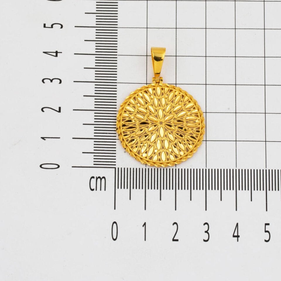 Yaşam Çiçeği 14 Ayar Altın Kolye