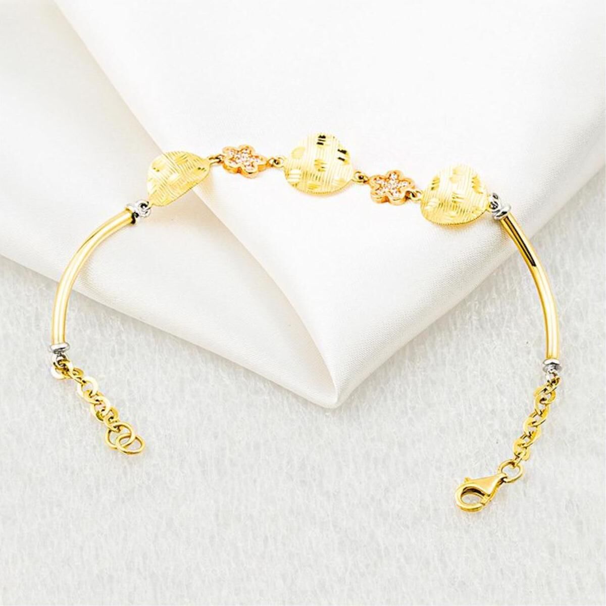 Favori Gold 14 Ayar Altın Kelepçe Bileklik