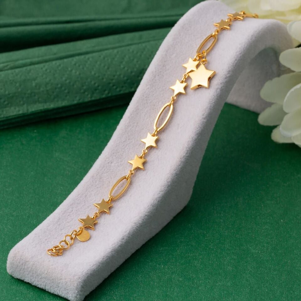 Yıldızlar 22 Ayar Altın Bileklik