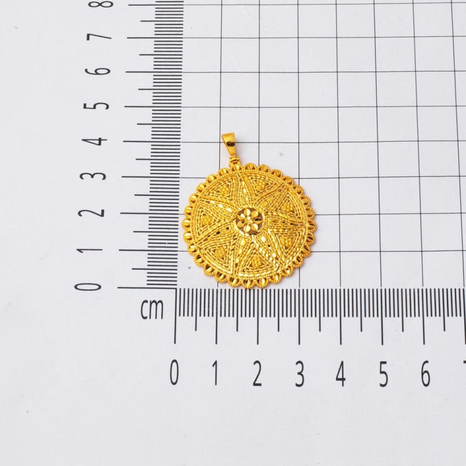 Güneş Işıltısı 14 Ayar Altın Kolye