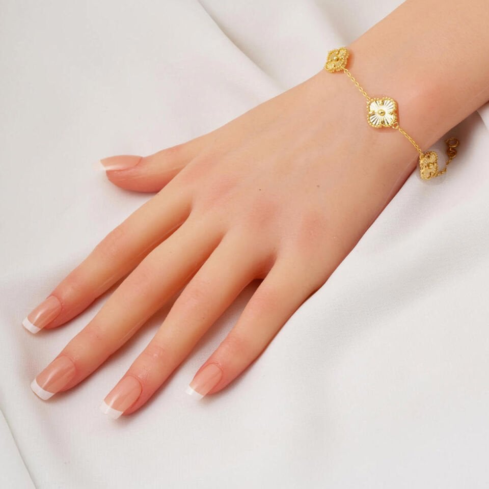 Van Cleef Yonca 14 Ayar Altın Bileklik