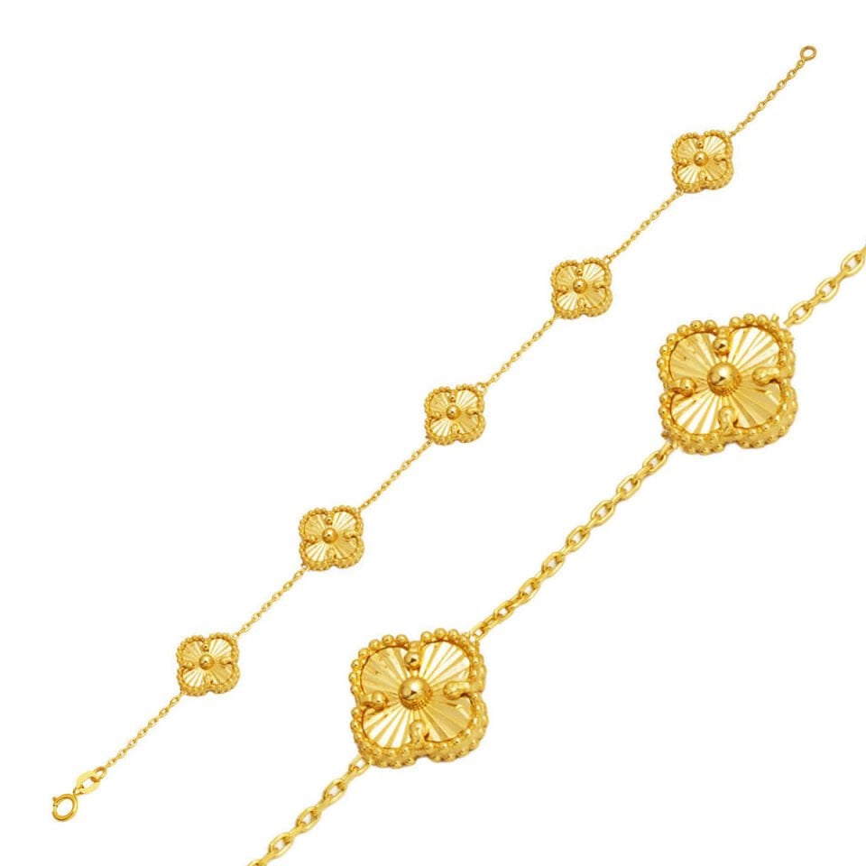 Van Cleef Yonca 14 Ayar Altın Bileklik