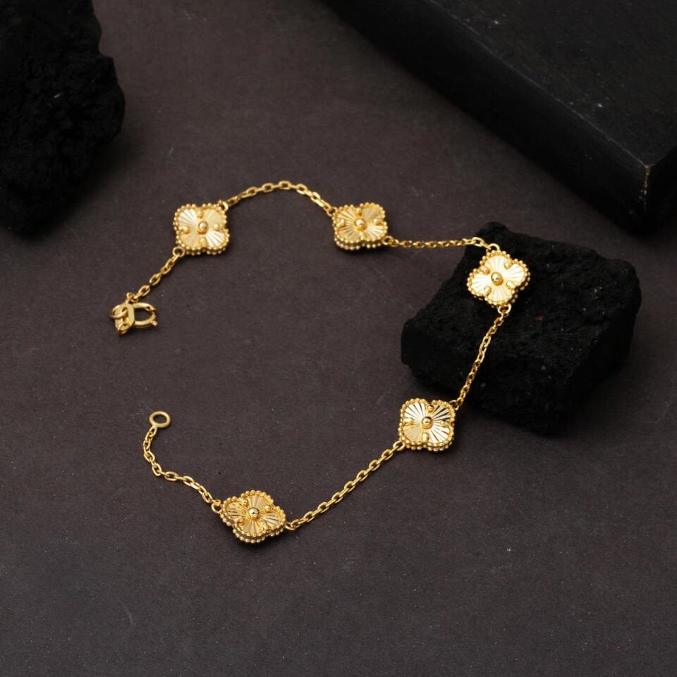 Van Cleef Yonca 14 Ayar Altın Bileklik