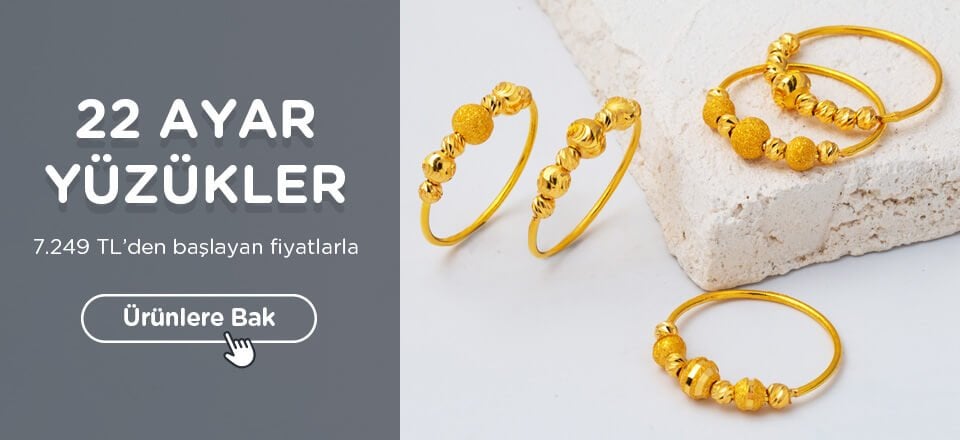 22 ayar altın yüzük modelleri ve fiyatları