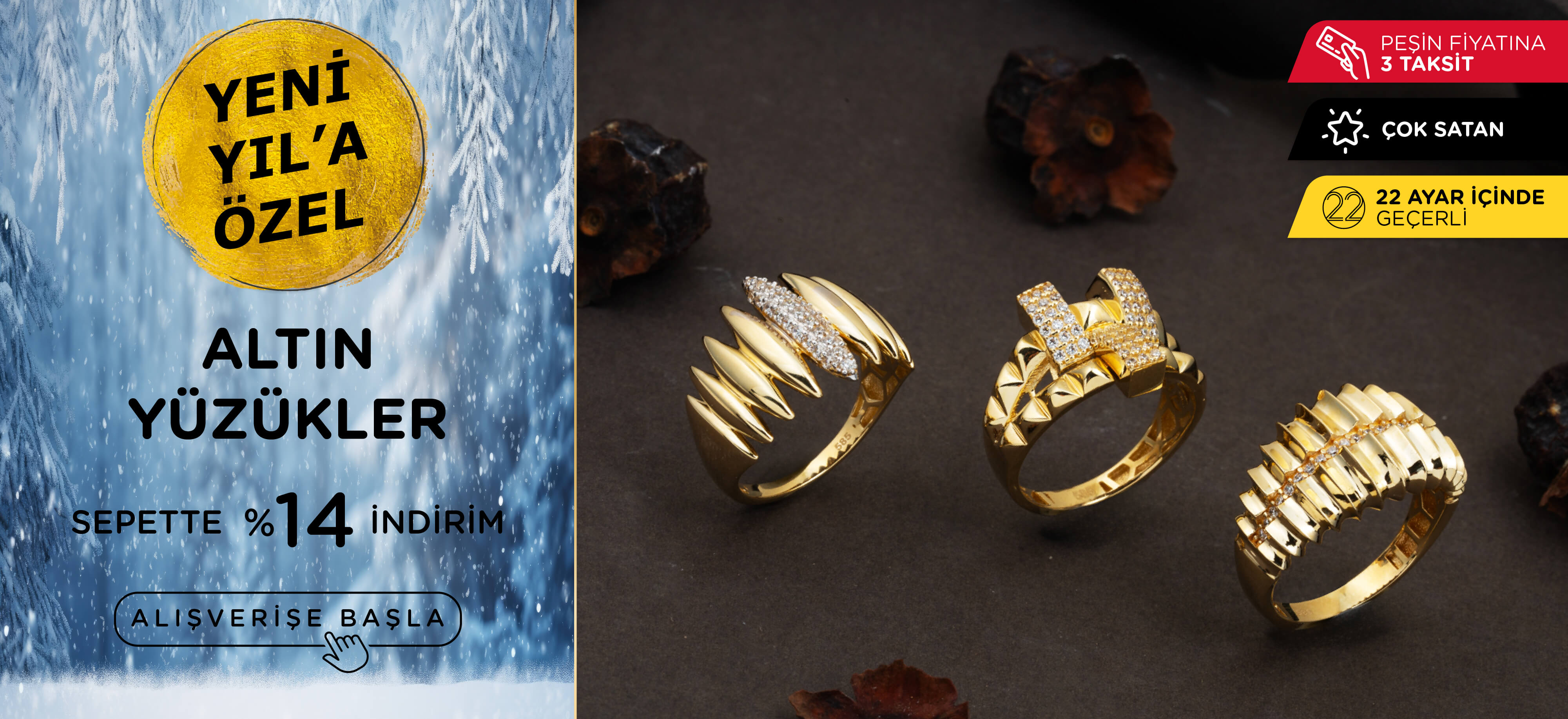 indirimli altın yüzük modelleri ve fiyatları
