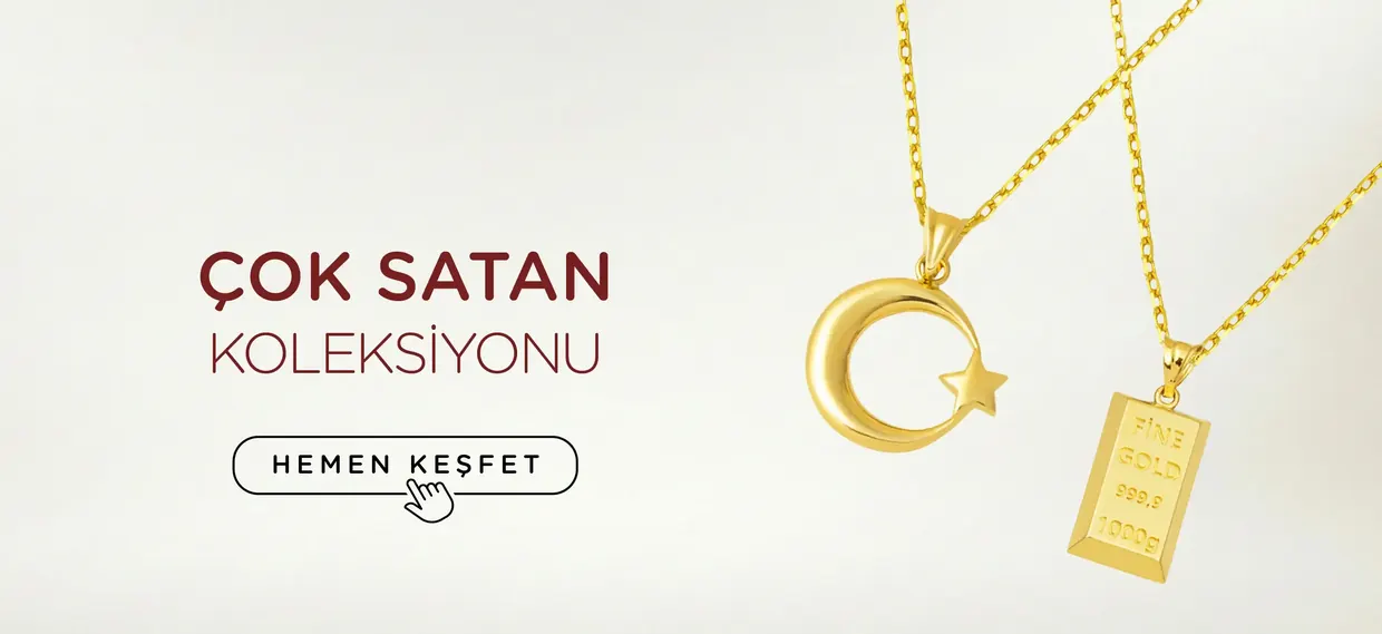 Çok satan popüler altın takı koleksiyonu