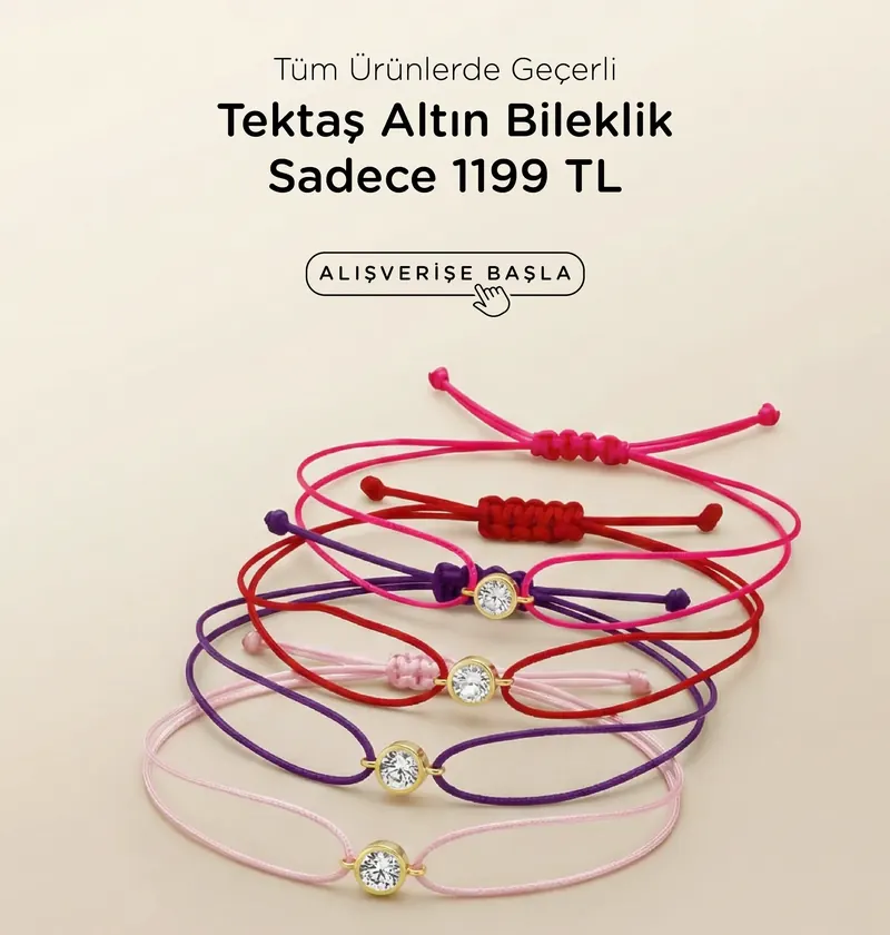 Tektaş Altın İpli Bileklik Promosyonu